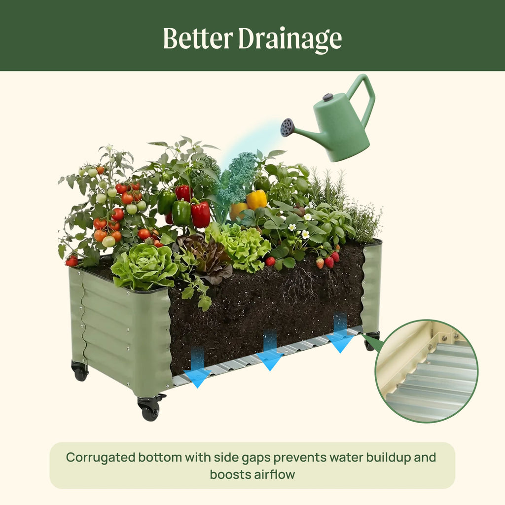 Classic Rolling Cube Planter - 1.75' x 1.75'