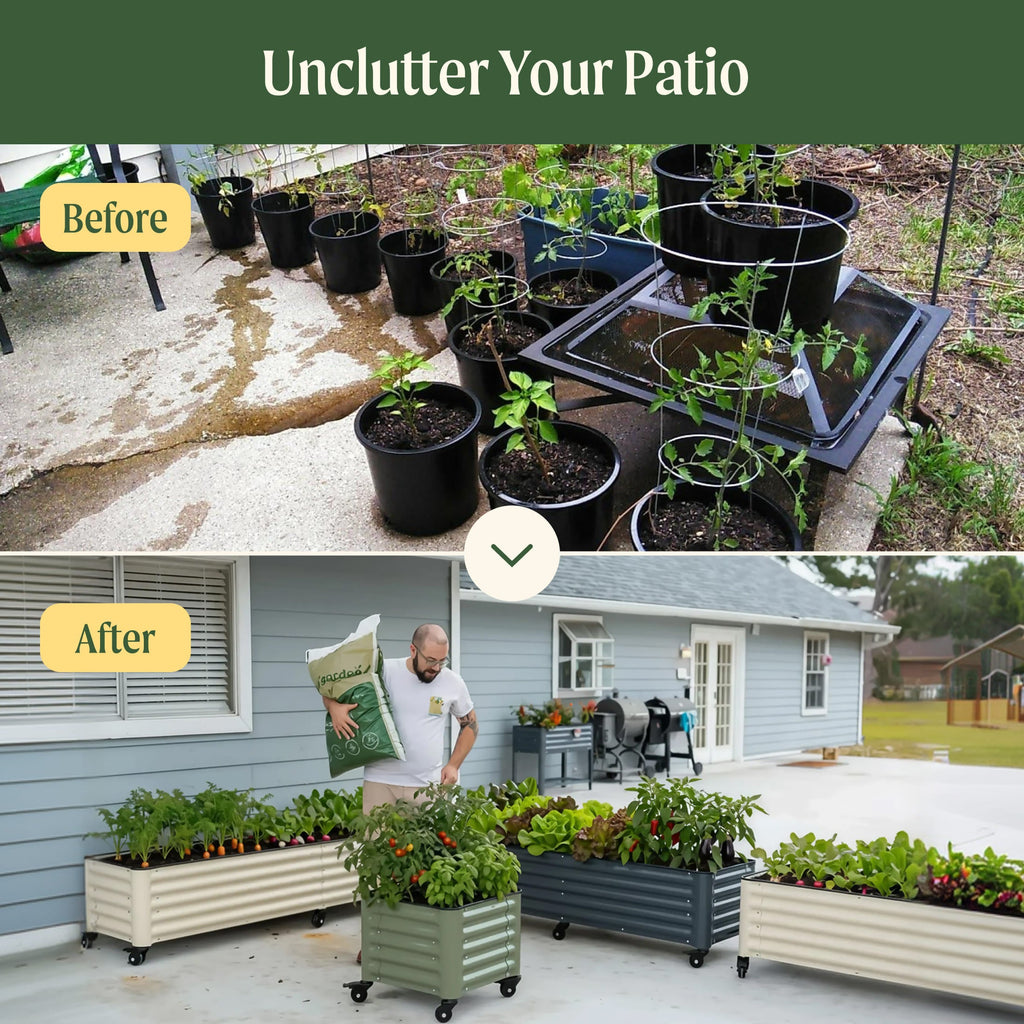 Classic Rolling Cube Planter - 1.75' x 1.75'