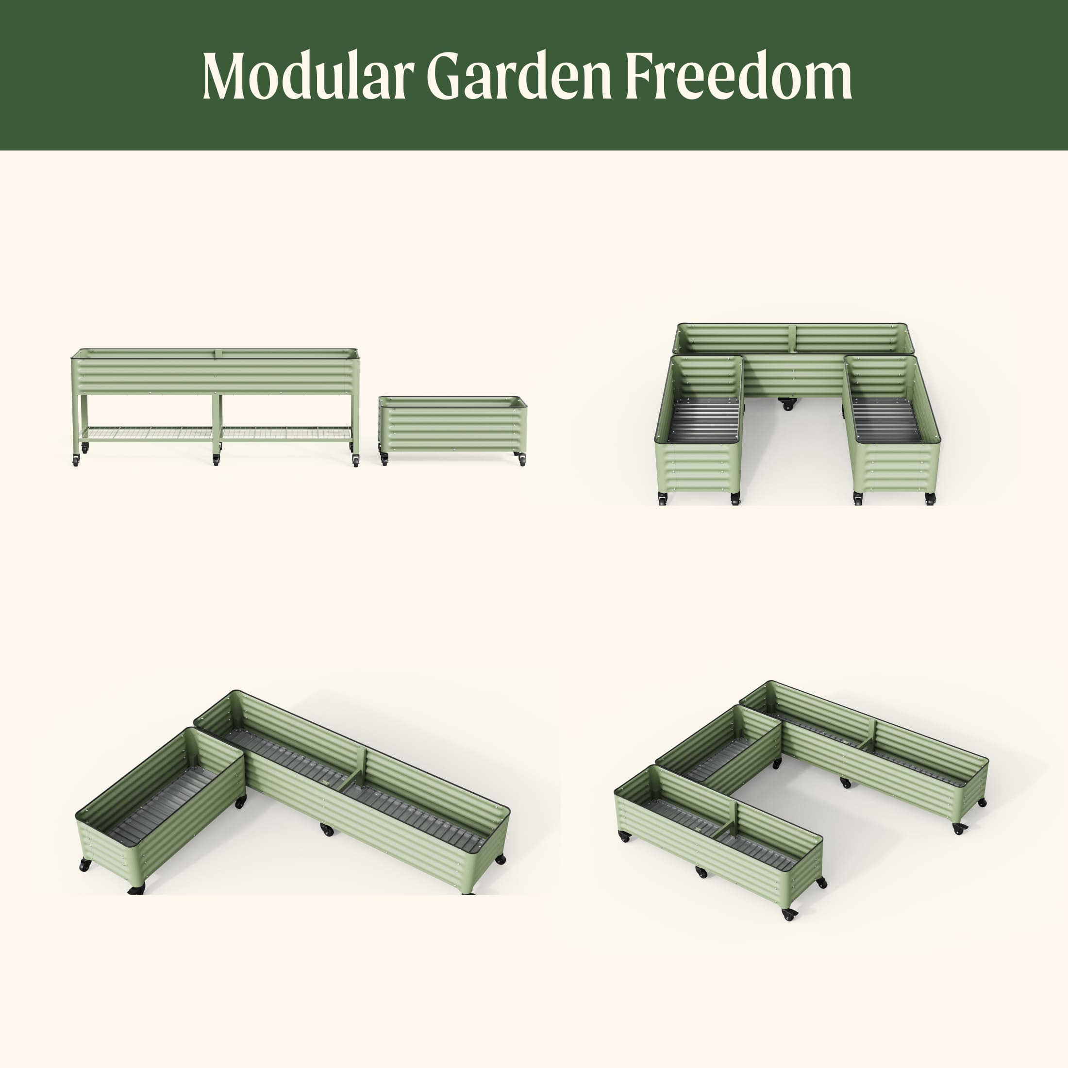 Classic Rolling Cube Planter - 1.75' x 1.75'