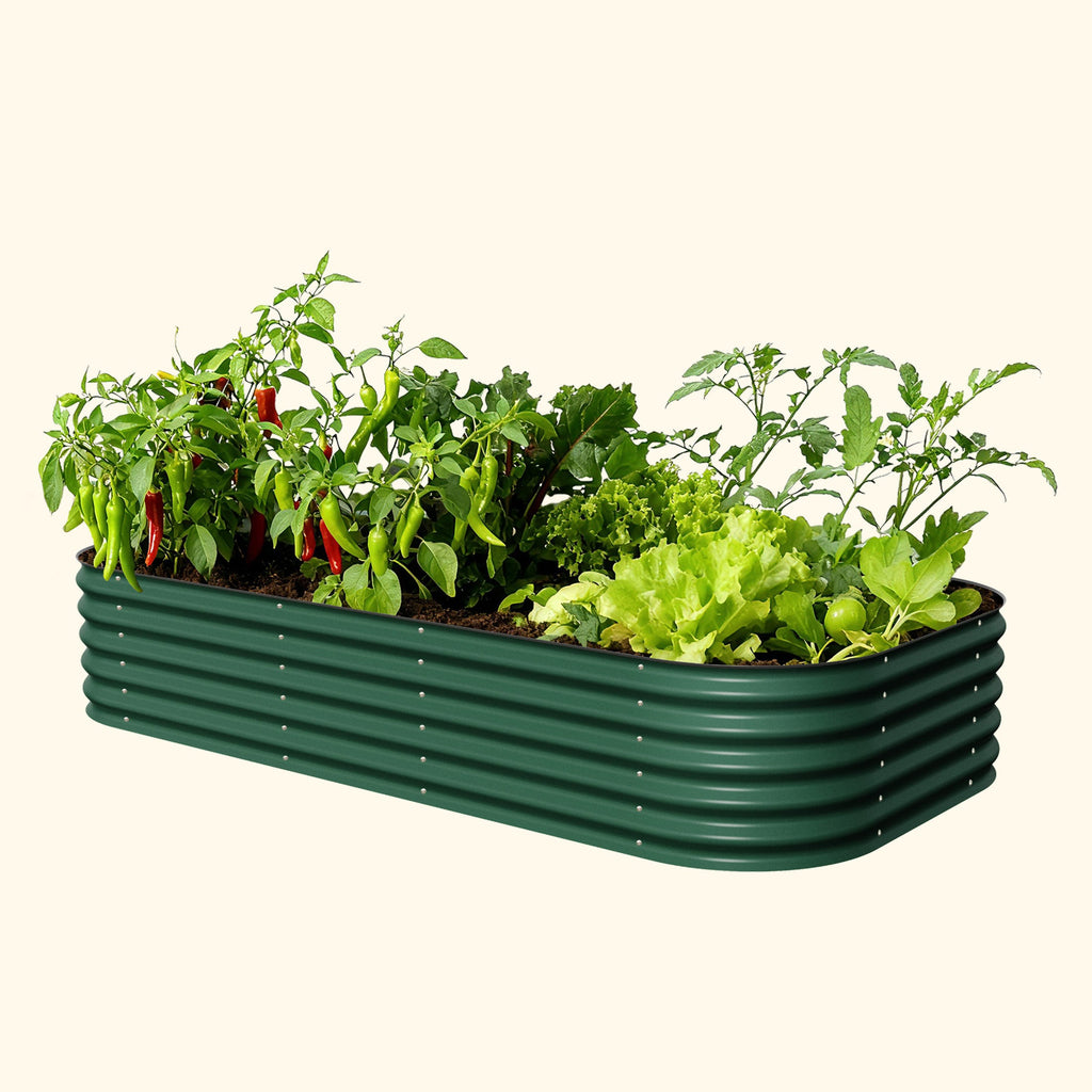 17" Tall 10 In 1 Jumbo Modular Metal Raised Garden Bed Kit