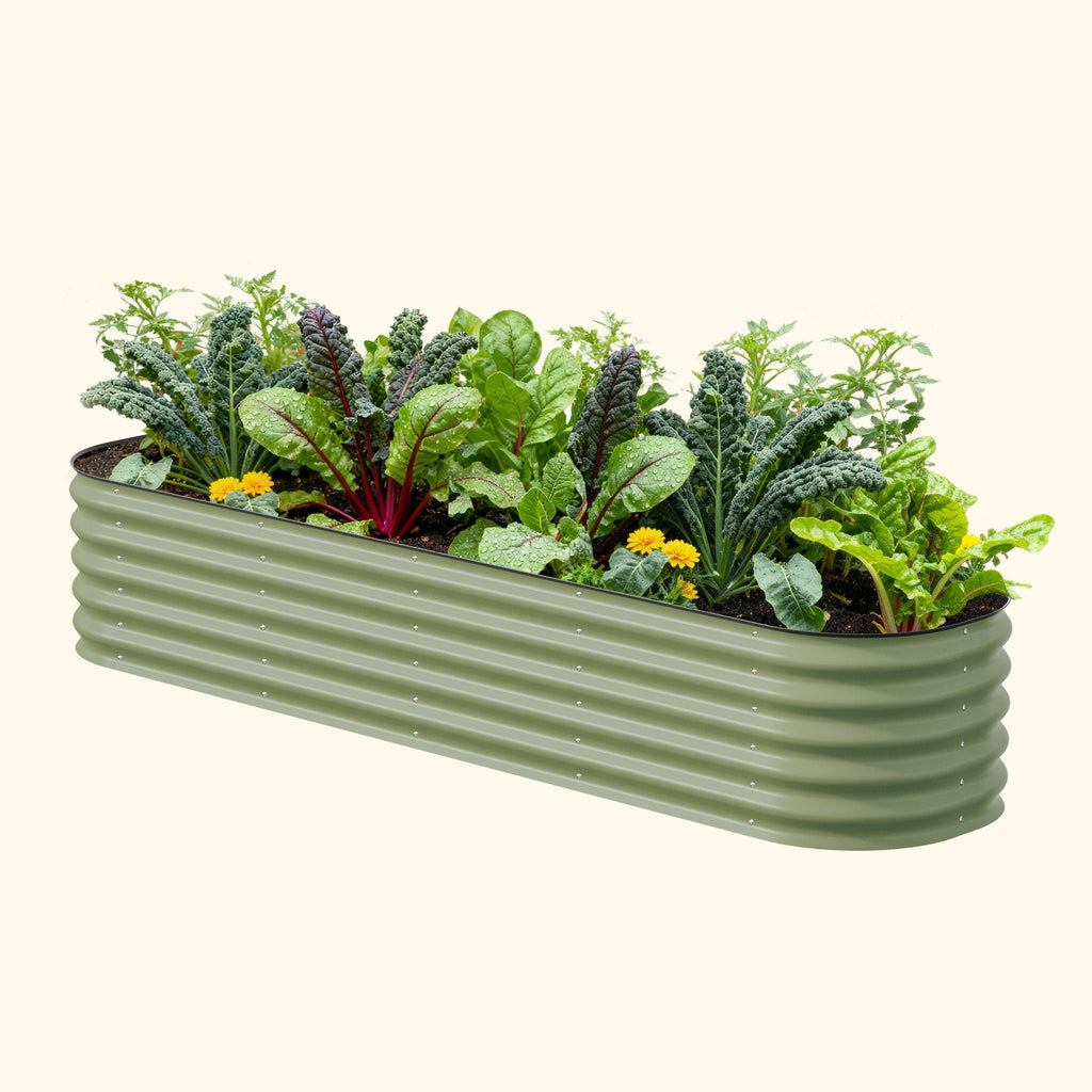 17" Tall 9 In 1 Large Modular Metal Raised Garden Bed Kit