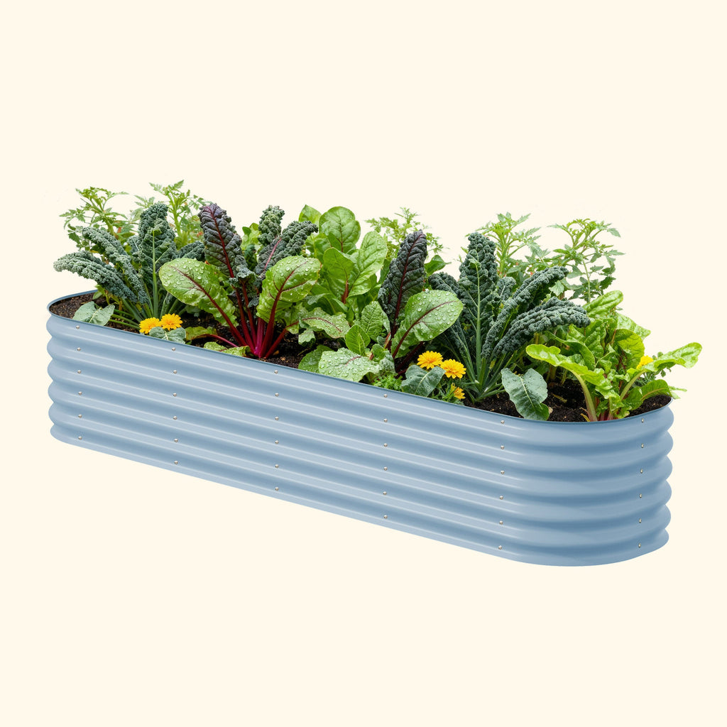 17" Tall 9 In 1 Large Modular Metal Raised Garden Bed Kit