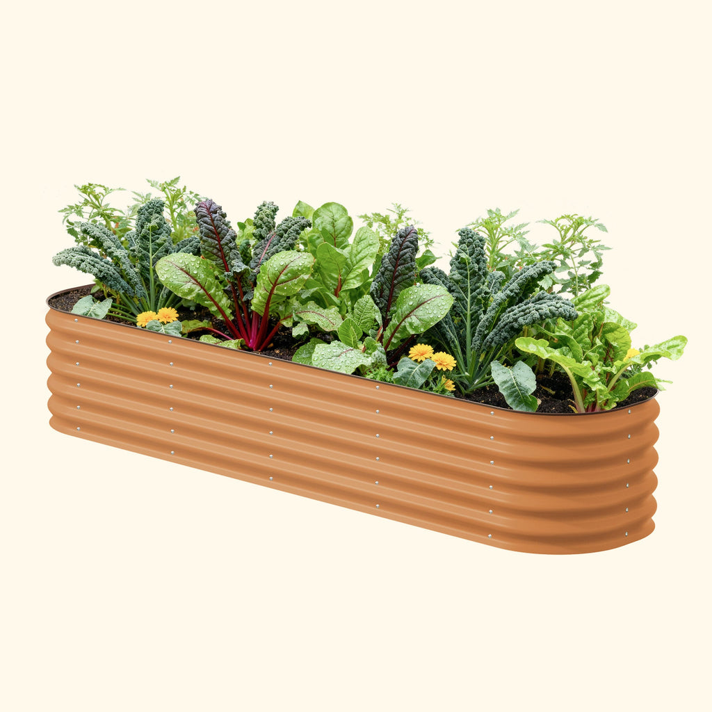 17" Tall 9 In 1 Large Modular Metal Raised Garden Bed Kit